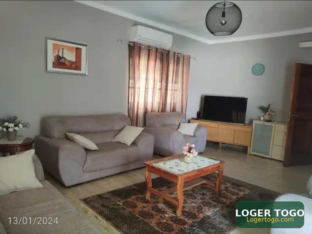 Location Meublée de 2 Ch Sal à Adidogomé Gbomamé: (350.000)