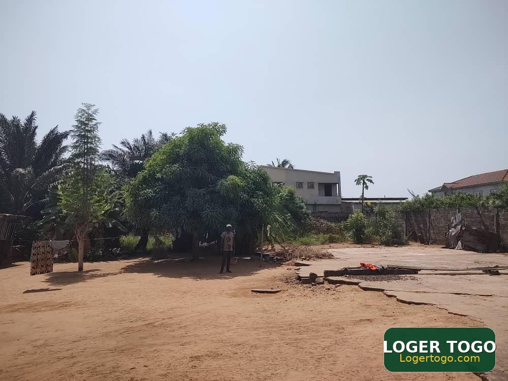 Terrain de 2 lots (1200 m²) à Lomé, quartier Avepozo