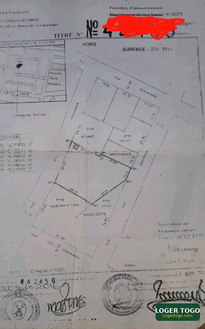 3LOTS et 1/4 À VENDRE À ADIDOGOMÉ YOKOÈ - Photo 3