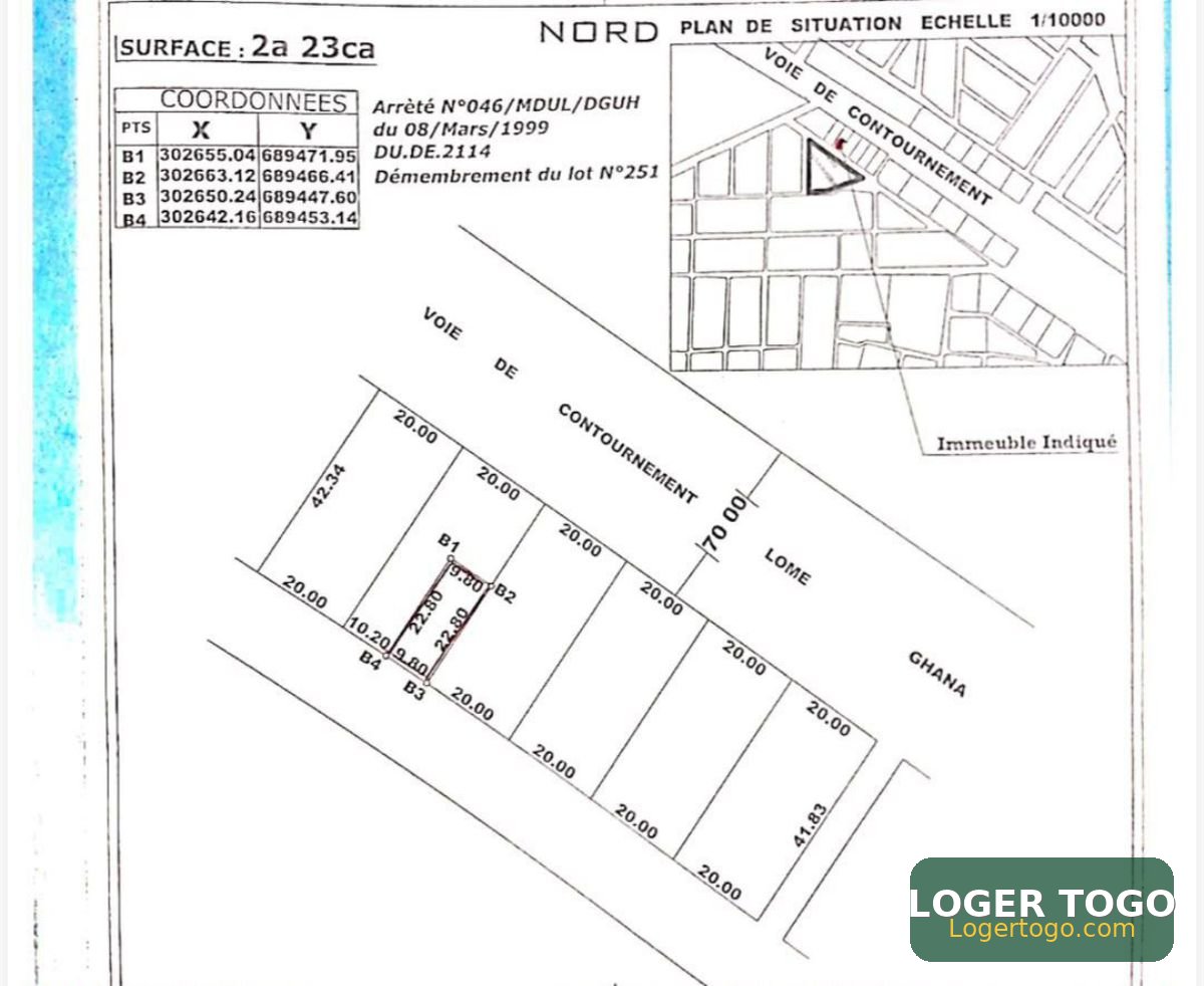 Terrain 1/2 Lots avec titre foncier juste en face - Photo 1